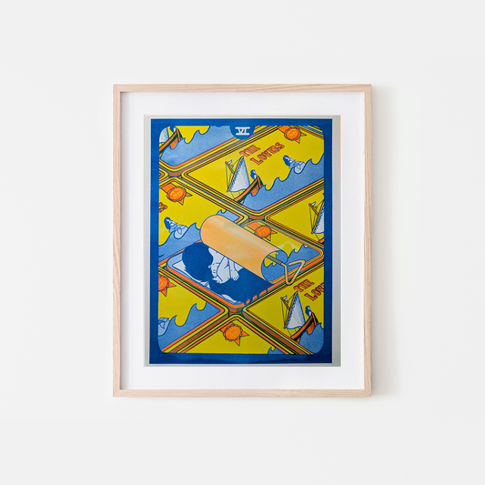 The Lovers Risograph Art print