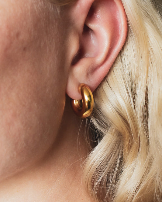 The Must Have Gold C Hoop Earrings