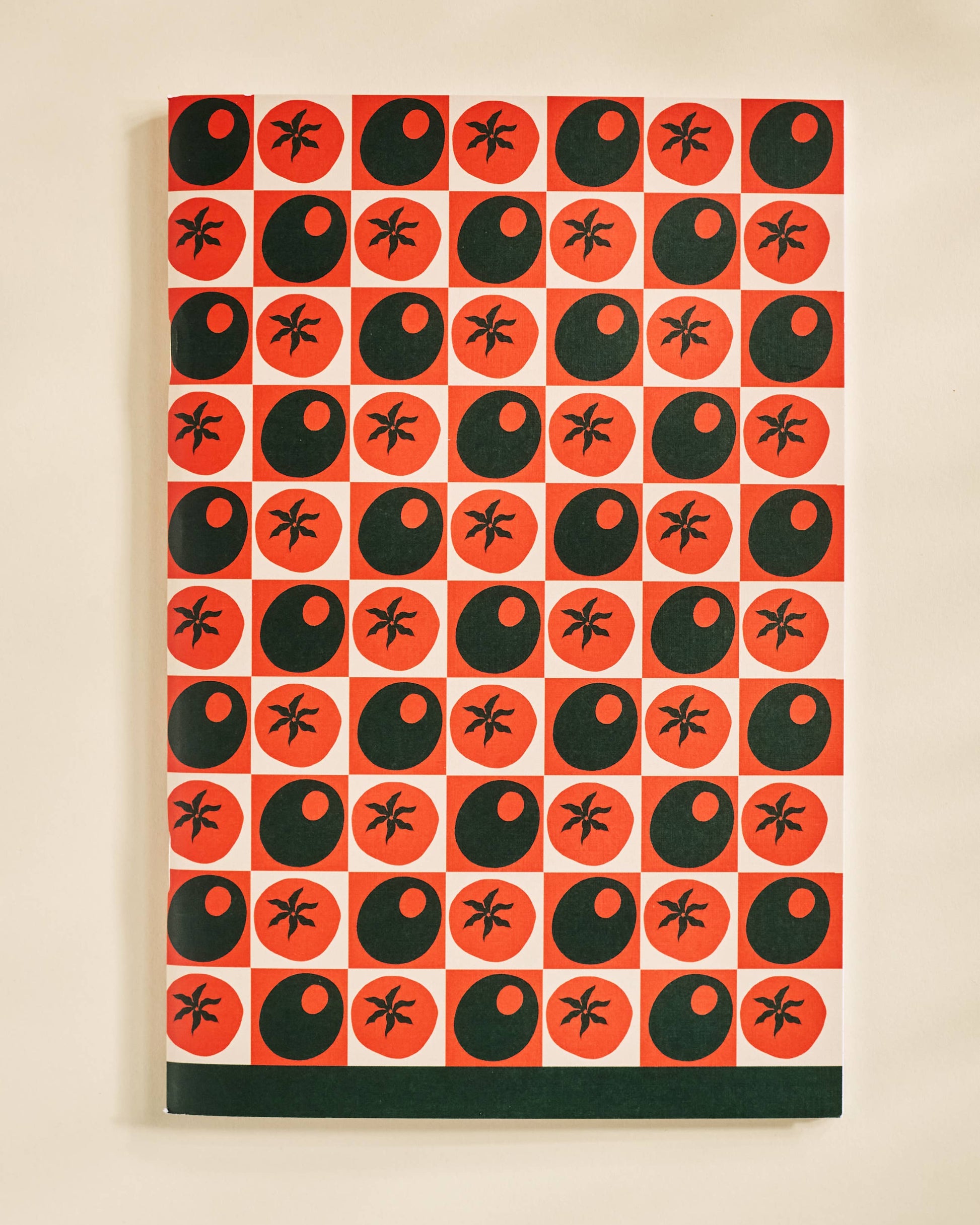 Tomato and Olive Checked Weekly Planner