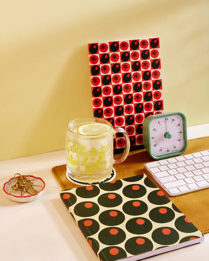 Tomato and Olive Checked Weekly Planner