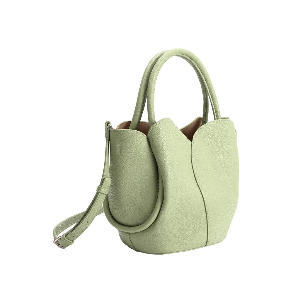 Tulip Sage Top Handle Bag Melie Bianco