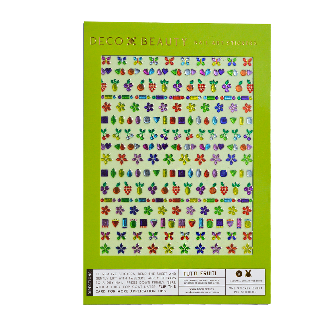 Tutti Frutti Nail Art Stickers Deco Beauty