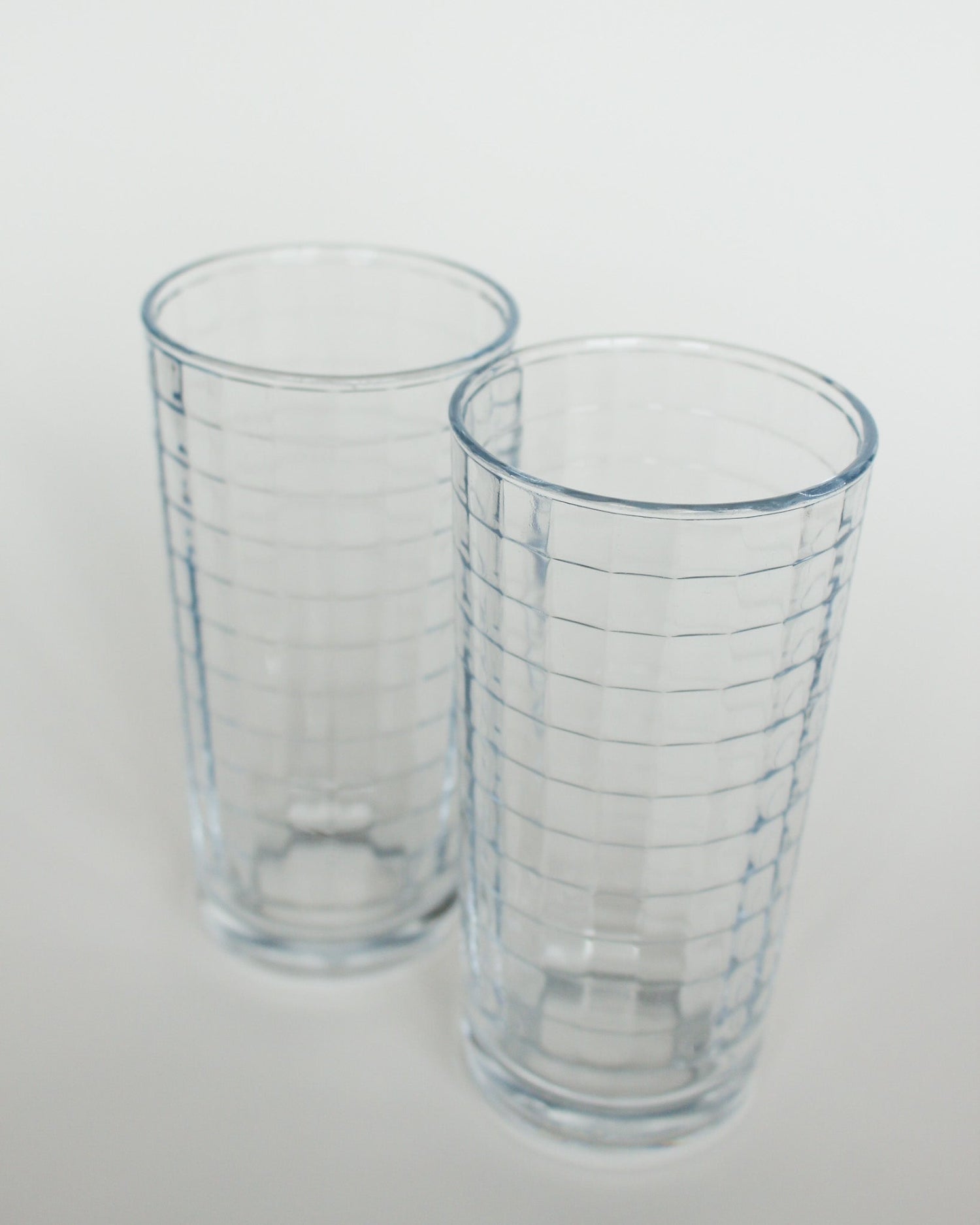 Vintage Pasabahce Windowpane Glasses