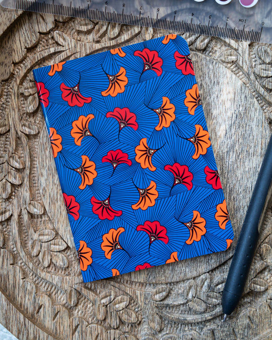 Wedding Flowers African Ankara Print Notebook