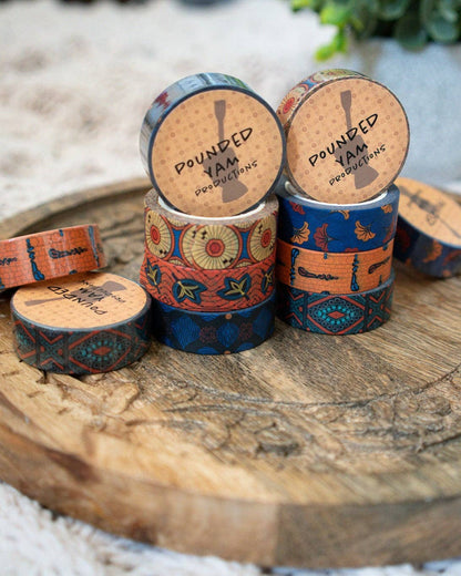 Wedding Flowers African Ankara Print Washi Tape
