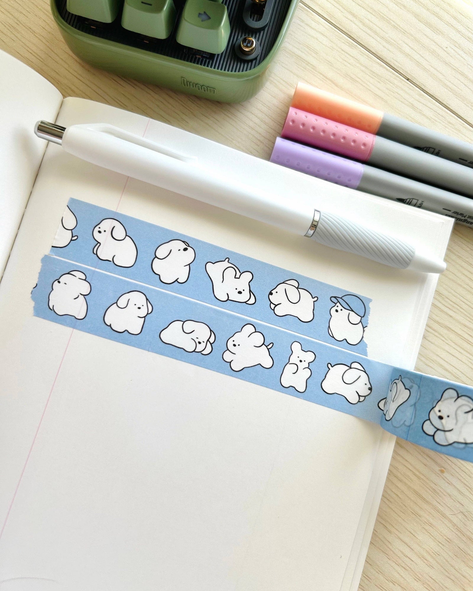 White Puppy Washi Tape
