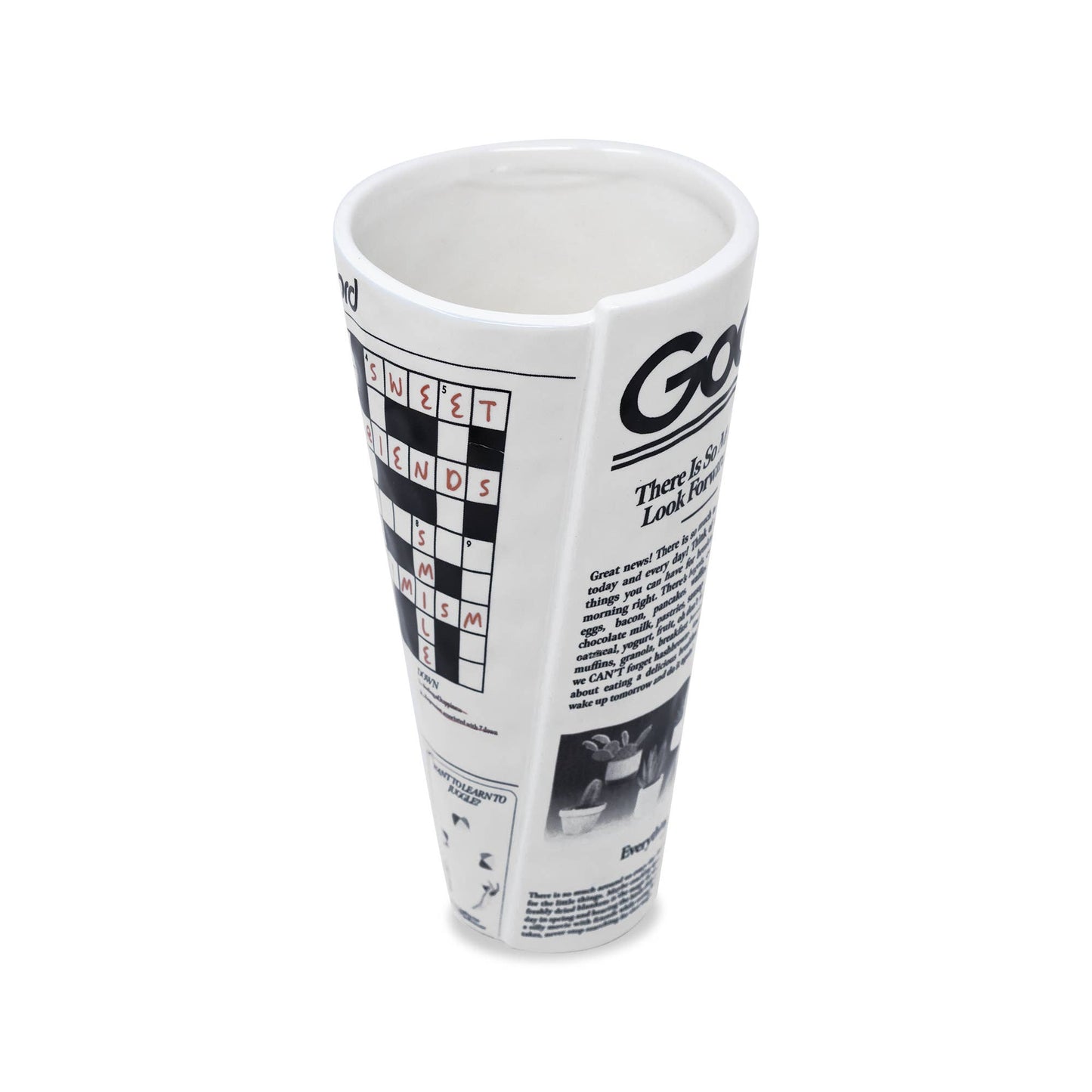 Ceramic Newspaper Vase