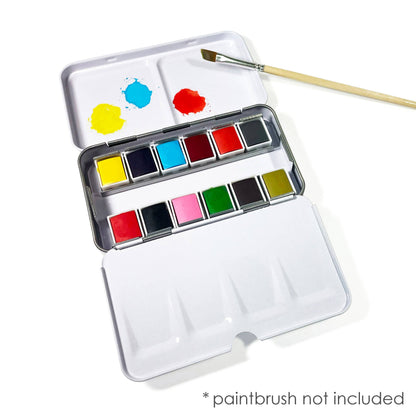 Metal Palette Watercolor Set