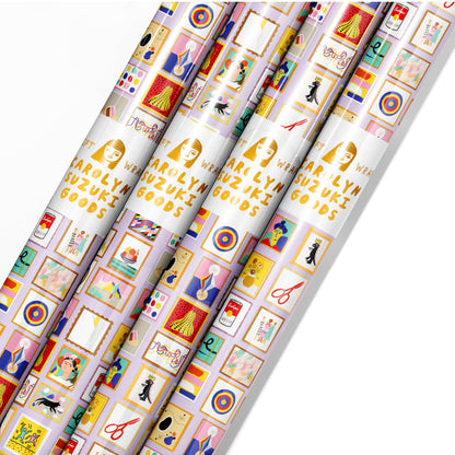 Gallery of Luminaries Rolled Gift Wrap