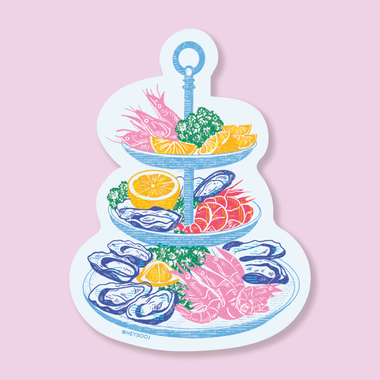 Seafood Tower Sticker
