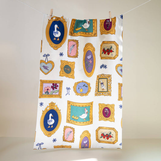 Lucky Duck Cotton Tea Towel