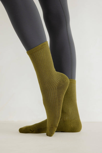 Khaki Green Everyday Socks