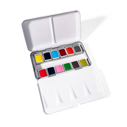 Metal Palette Watercolor Set
