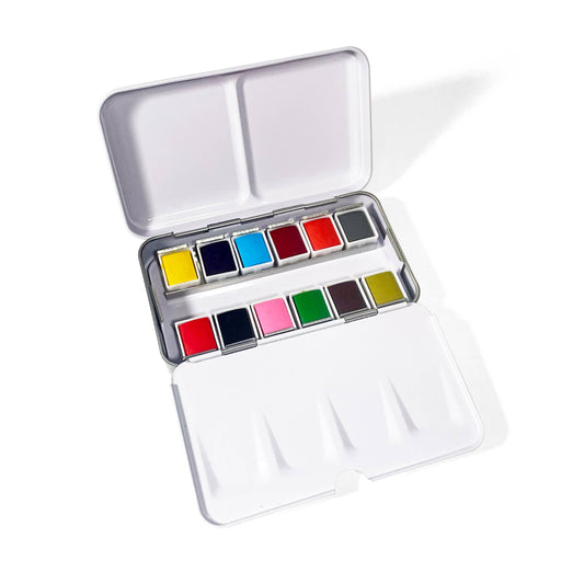 Metal Palette Watercolor Set