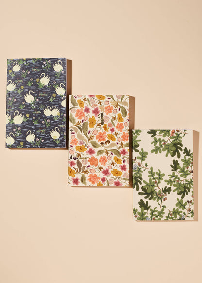 Peaceful Pond Swans Bound Journal