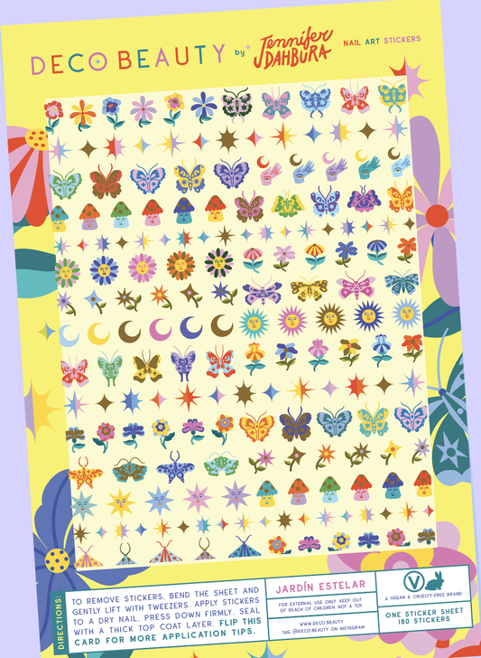 Jardin Estelar Nail Art Stickers