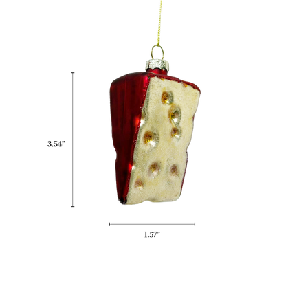 Swiss Cheese Glass Ornament