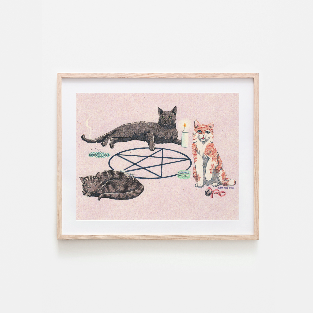Cat Coven Art Print