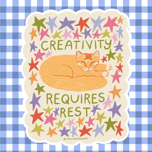 Creativity Requires Rest Sticker