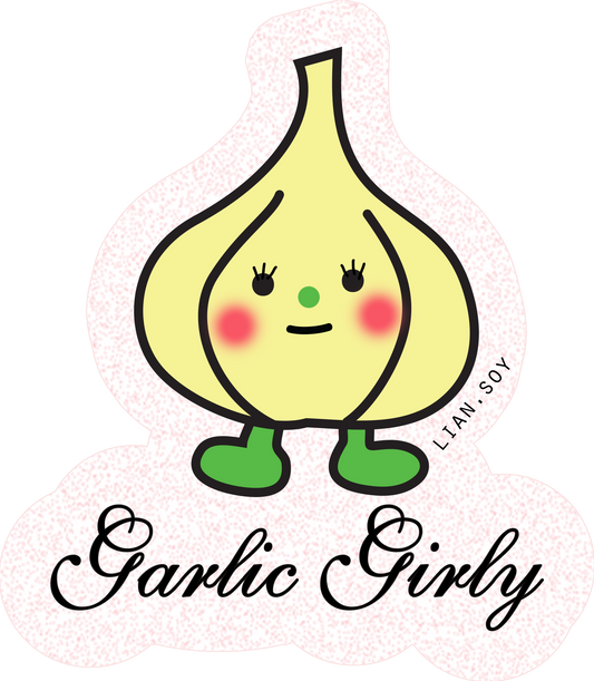 Garlic Girly Sticker