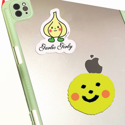 Garlic Girly Sticker