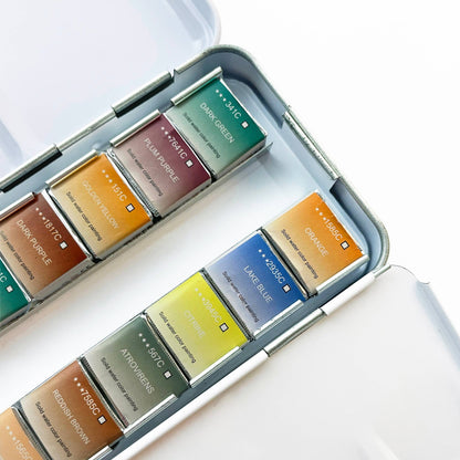 Metal Palette Watercolor Set