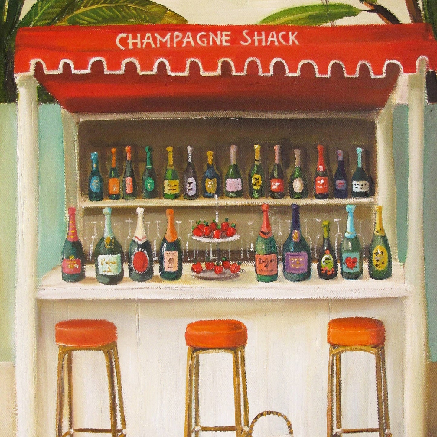 Champagne Shack Art Print