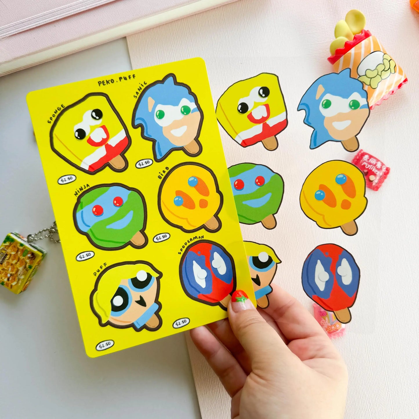 Nostalgic Popsicles Sticker Sheet