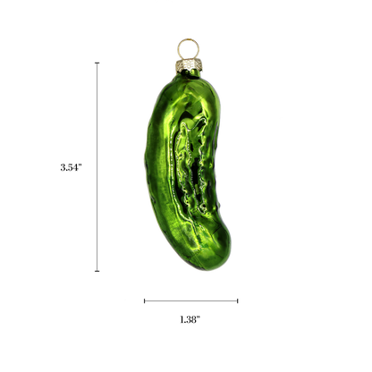 Pickle Glass Ornament