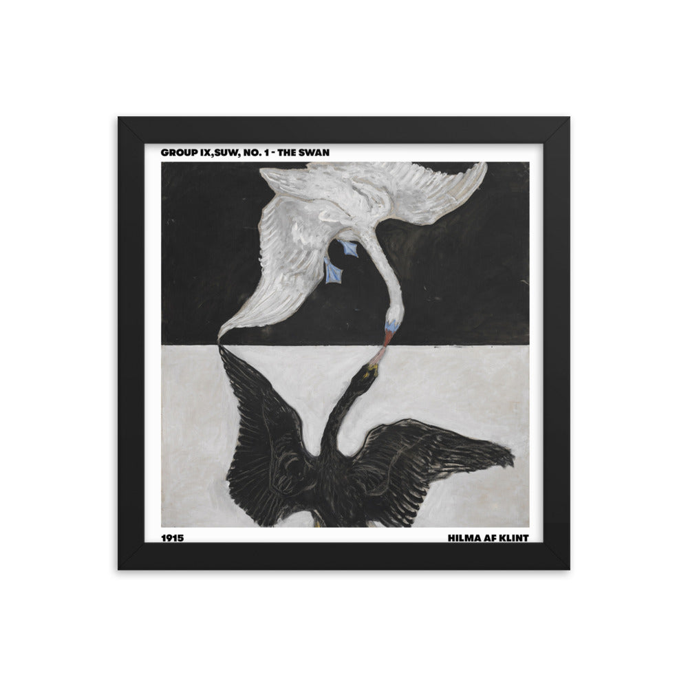 Framed Swan No.1 Art Print - Hilma af Klint