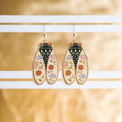 Cicada Earrings by TDS and Justine Gilbuena