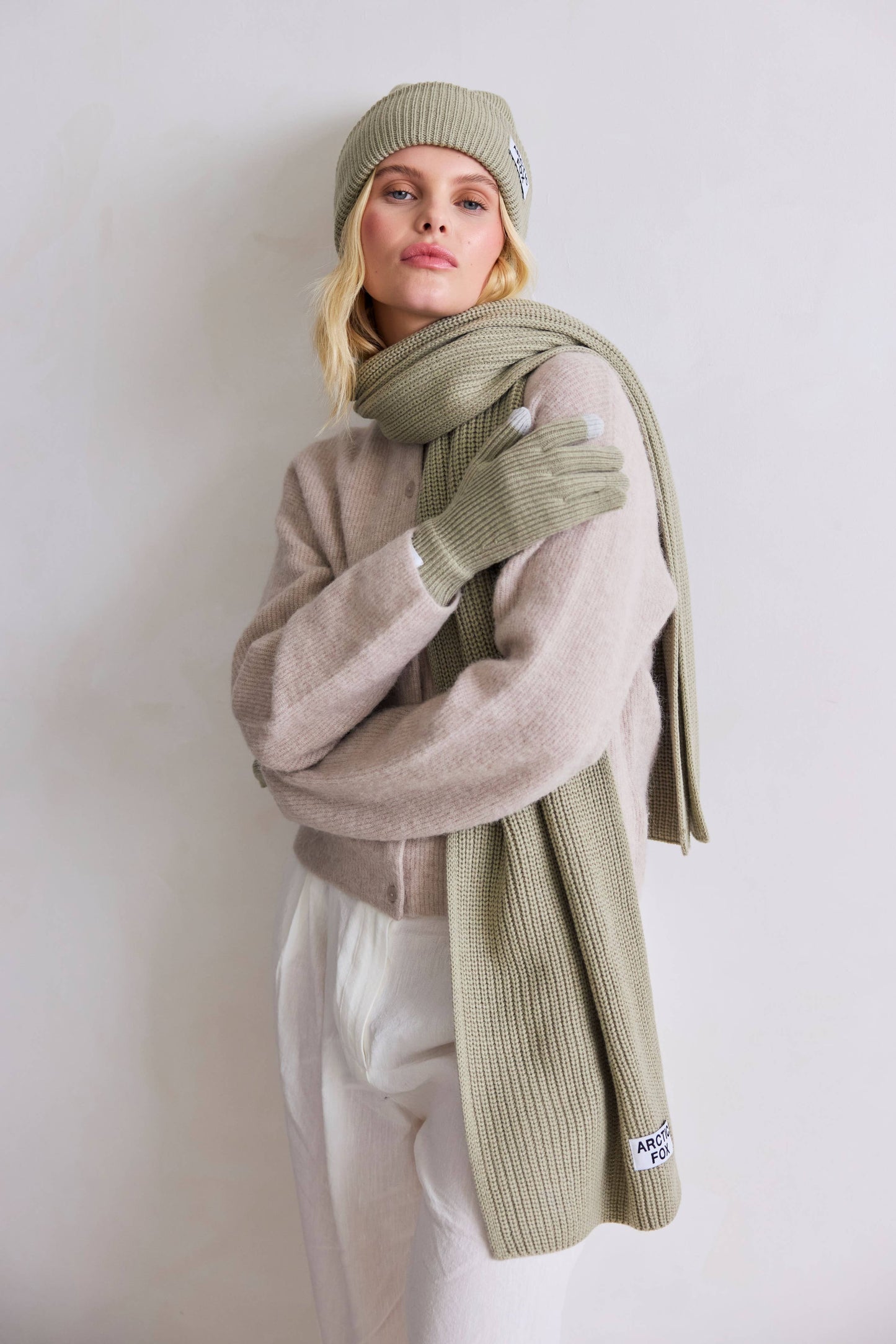 Arctic Grey Recycled Bottle Gloves