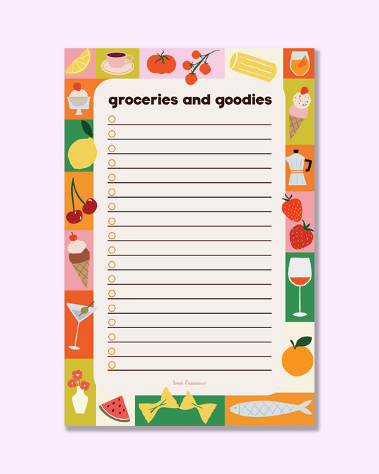 Groceries and Goodies Notepad