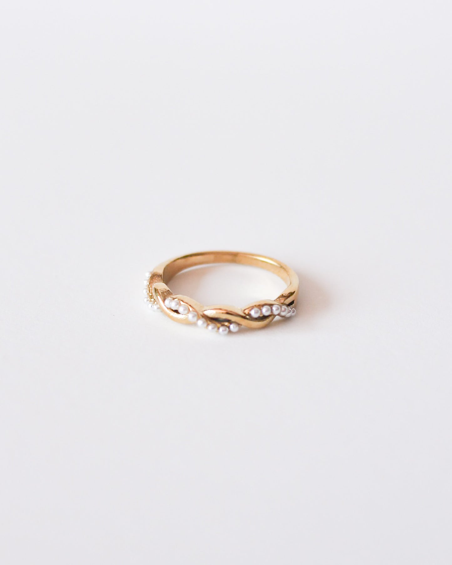 Margot Pearl Twist Ring