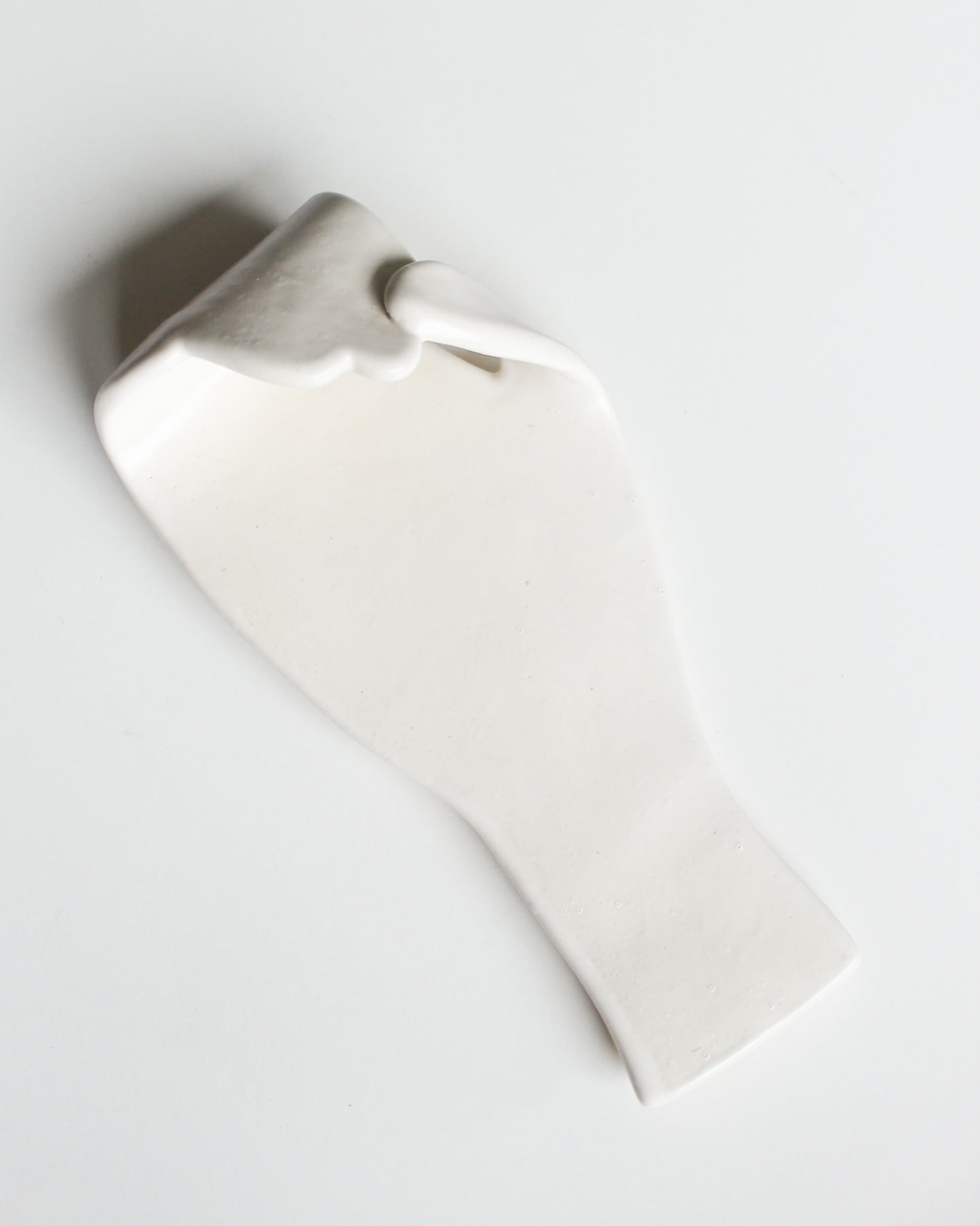 White Ceramic Hanging Hand Vase