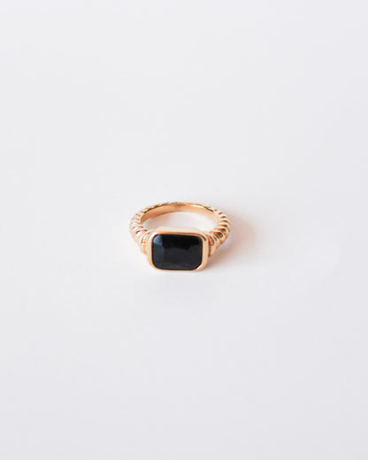 Jules Black Stone Ring