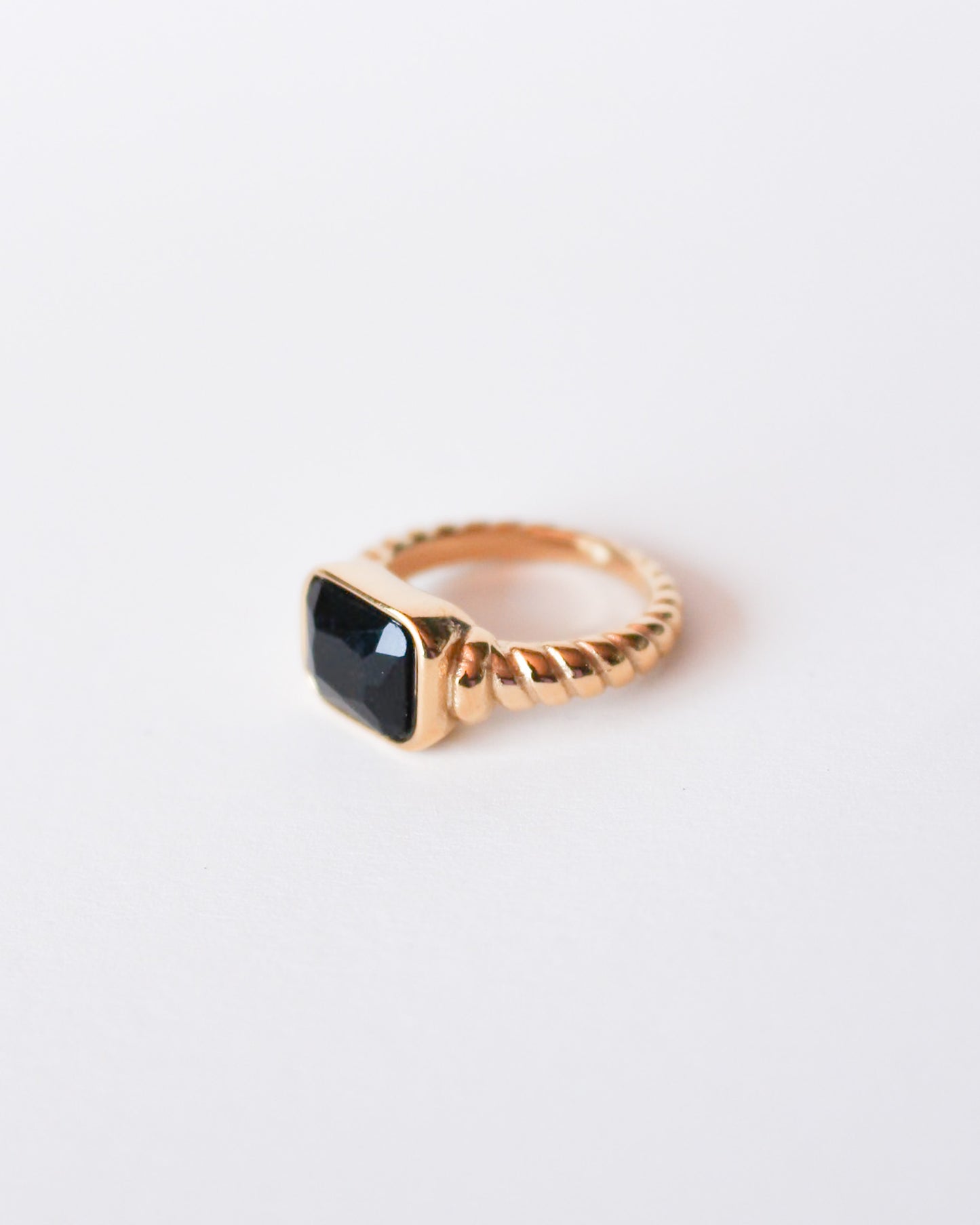 Jules Black Stone Ring