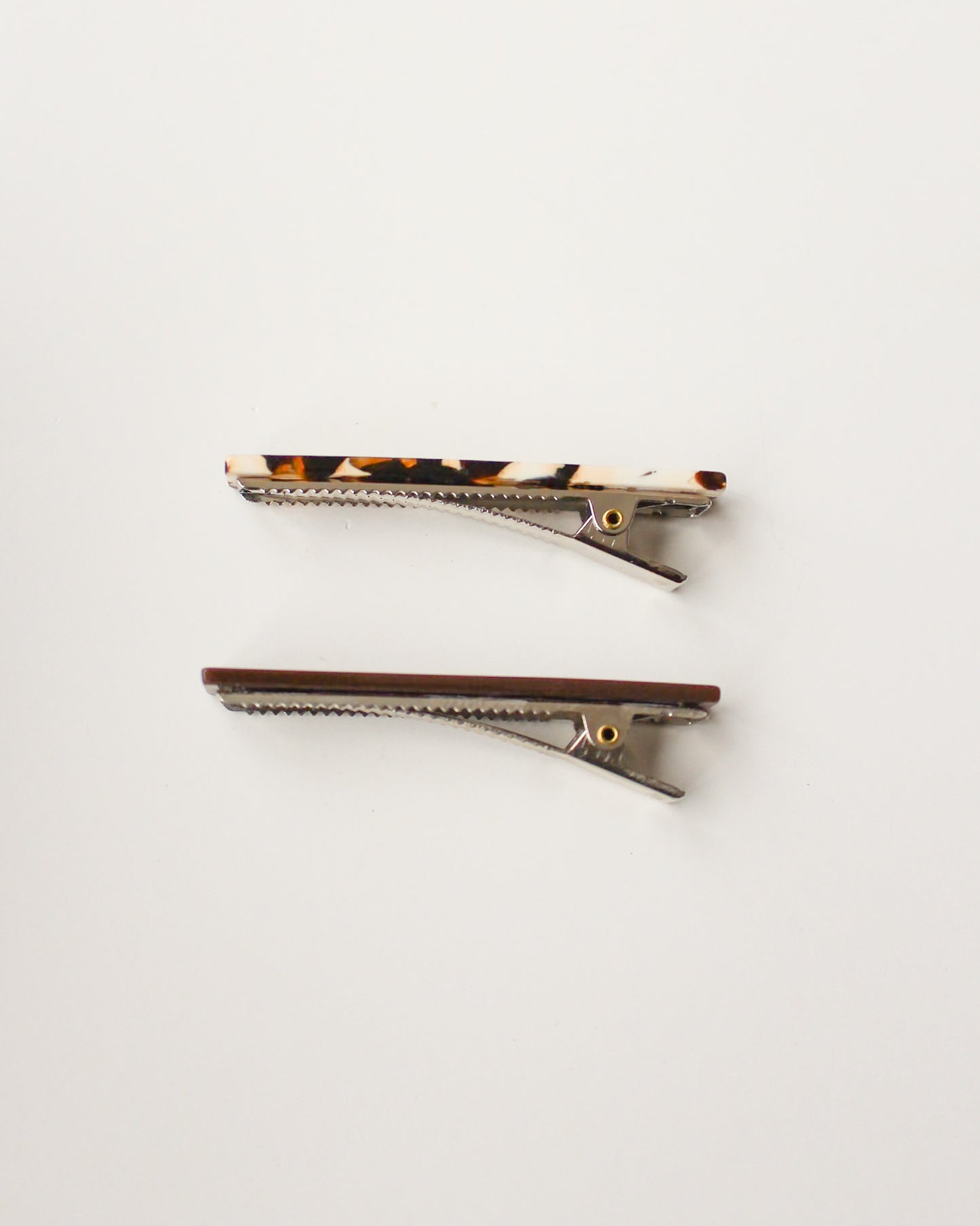 Femmes Hair Clip Set in Brown Tortoise + Brown