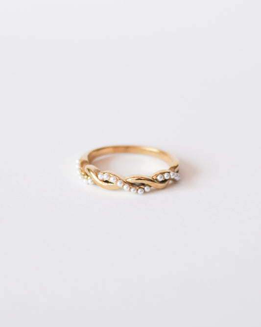 Margot Pearl Twist Ring