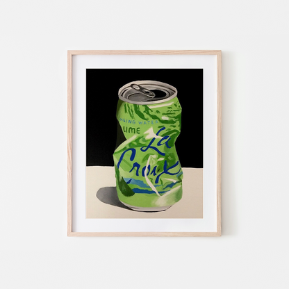 Lime La Croix Art Print