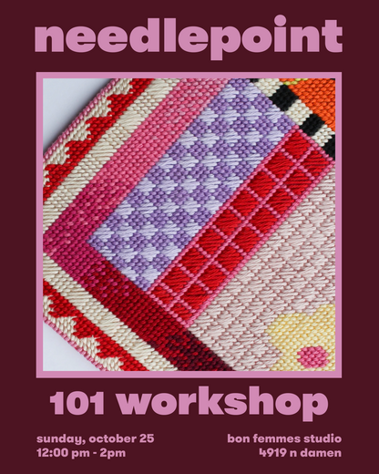Needlepoint 101 Workshop - Oct 25