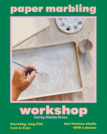Meditative Paper Marbling Workshop - May 21