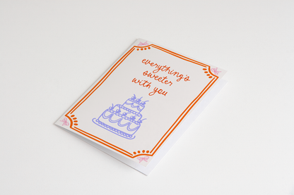 Sweeter With You Greeting Card