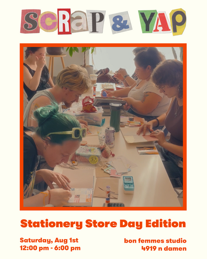 Stationery Store Day Scrap & Yap: Sessions for Scrapbookers & Journal Lovers - Aug 1