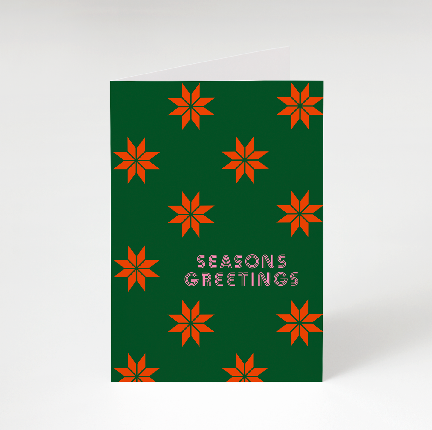 Seasons Greetings Patterned Greeting Card