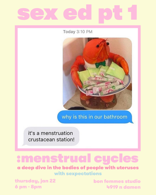Sex Ed Pt 1: Menstrual Cycles, A Deep Dive - Jan 22