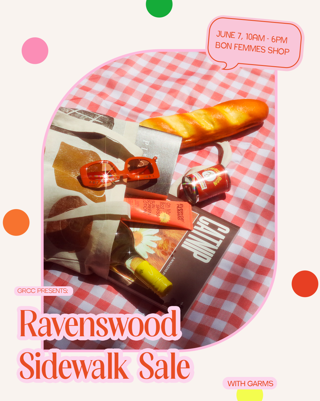 Ravenswood Sidewalk Sale with Garms Pop Up June 7