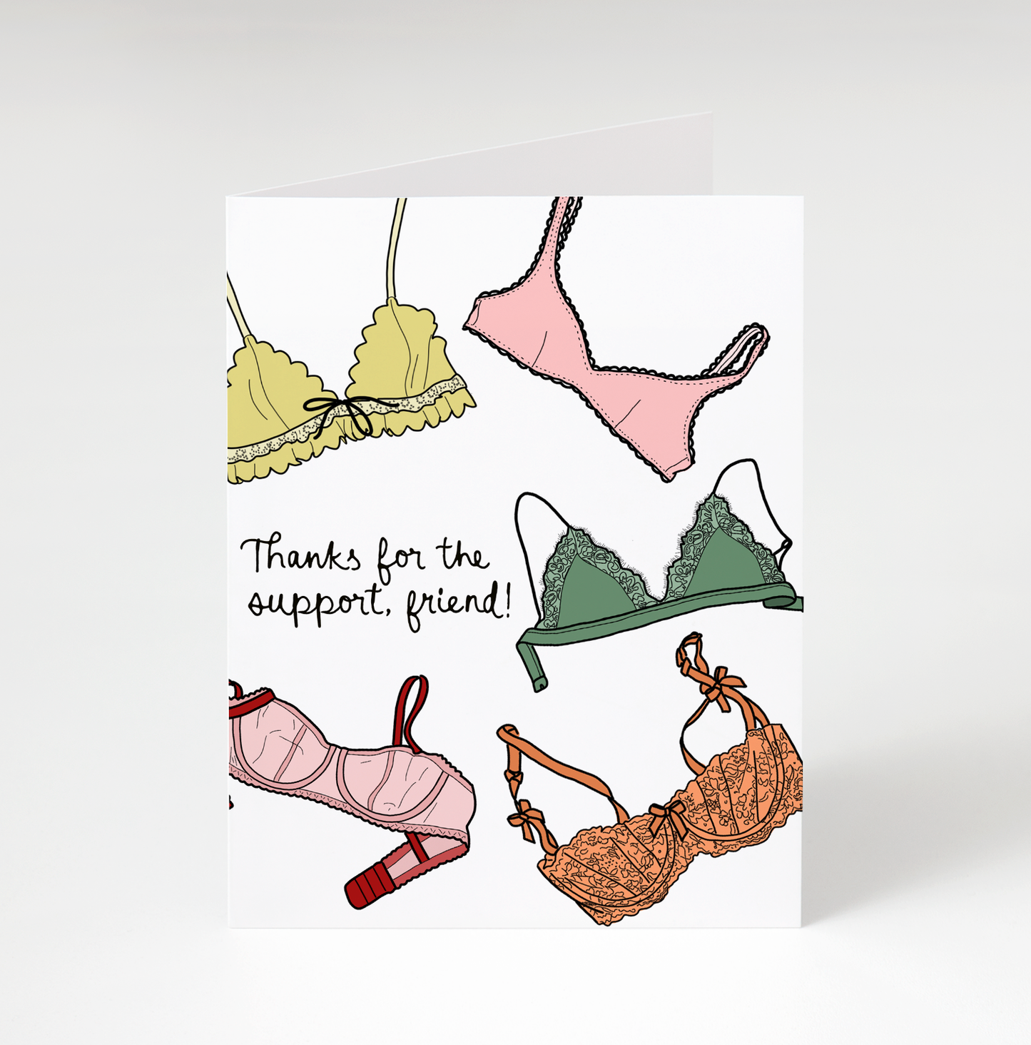 Supportive Bra Greeting Card