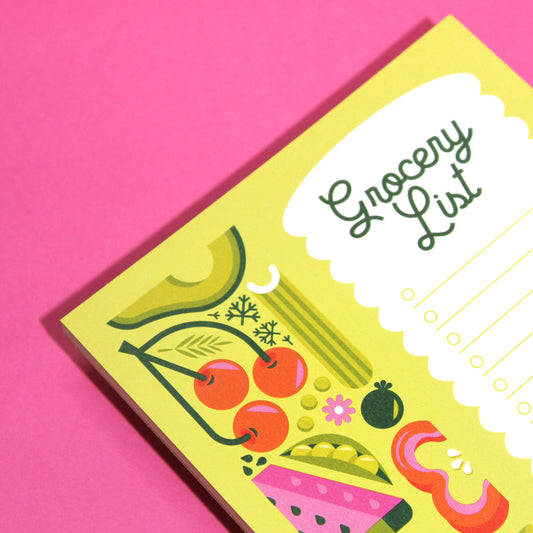 Fruits & Veggies Grocery List Notepad