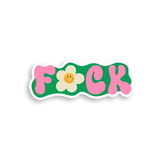 F*ck Sticker - fuck - bon femmes daisy sticker - fck